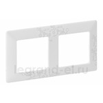 Рамка двойная  Legrand Valena Life, эл грей, Legrand