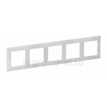 Рамка пятерная  Legrand Valena Life, эл грей, Legrand