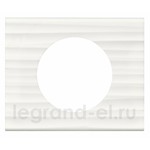 Рамка одноместная Legrand Celiane, Corian белый рельеф, Legrand