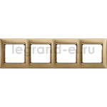 Рамка четверная Legrand Valena матовое золото, Legrand