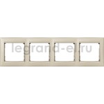 Рамка четверная Legrand Valena жемчужный, Legrand